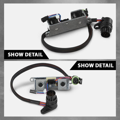 G-PLUS Transmissions Solenoid Lock-up TCC Overdrive w/Harness Compatible with All A500 & A518 Transmissions 1996-1999 Round Plug 8 Pin 12420B JF011E RE0F10A F1CJA