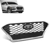 G-PLUS Front Bumper Grille Chrome Trim Compatible with Hyundai Kona Hatchback 2018-2021 86350J9100