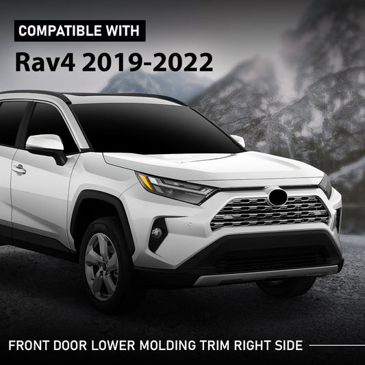 G-PLUS Front Door Trim Lower Molding Right Side Compatible with Toyota RAV4 2019-2022 7507342040