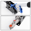G-PLUS Hydraulic Handbrake Universal Ebrake Fit for Drift Track Rally Racing Emergency Parking E-Brake Adjustable Pre-Load & Pin Locations Vertical Horizontal with Anti-Slip Sponge Handle Blue