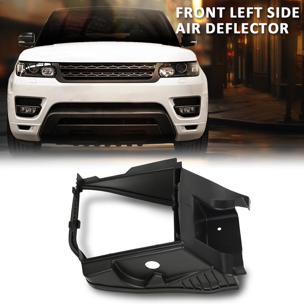 G-PLUS Front Left Side Air Deflector, Compatible with Land Rover Range Rover Sport 2014-2017 Spoiler Air Vent Trim Cover LR044392