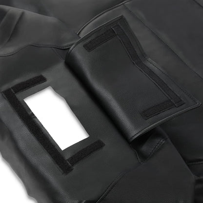 G-PLUS Snowmobiles Seat Cover Compatible with Polaris Indy XC500/600/700 1996-2003 Seat Protector Replacement (Black Synthetic Leather)
