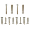 G-PLUS Headlight & Bumper Bezel Trim Screw Kit Chrome Silver Stainless Steel (Thread #8,Length 3/4" and 1 1/8",Torx Pan Head with a 9/32" Outside Diameter)