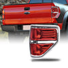 G-PLUS Rear Tail Lights Compatible With 2009-2014 Ford F150 2/4 Door (Not Fit Flareside Models,Not Fit Ogriginal Model with LED Tail Lamp) Brake Lamps Right Side luces traseras, faros traserosAssembly