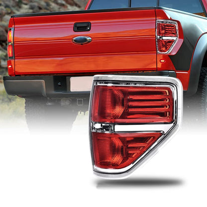 G-PLUS Rear Tail Lights Compatible With 2009-2014 Ford F150 2/4 Door (Not Fit Flareside Models,Not Fit Ogriginal Model with LED Tail Lamp) Brake Lamps Right Side luces traseras, faros traserosAssembly