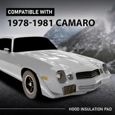 G-PLUS Hood Insulation Pad for Chevy Camaro 1980-1981 Front View