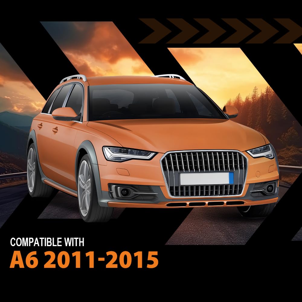 G-PLUS Headlight Lens Cover Compatible with Audi A6 C7 2011-2015 Left & Right Pair Front Headlamp Lens Cover Clear