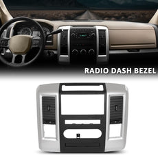 G-PLUS Radio Climate Bezel for Dodge Ram 2009-2012 Silver Product Image