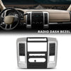 G-PLUS Radio Climate Control Bezel Trim Center Vent Compatible with Dodge Ram 2009 2010 2011 2012 Silver