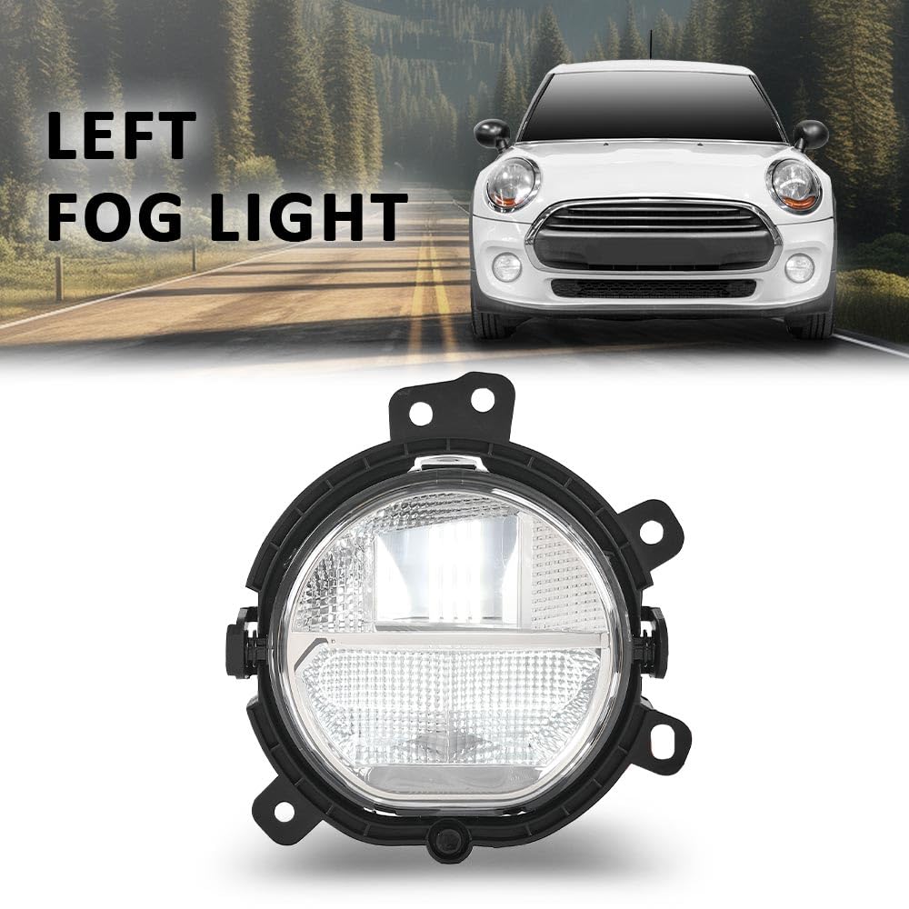 G-PLUS Bumper Fog Light Lamp Compatible with Mini Cooper F54 F55 F56 F57 2014-2021 Front Left