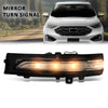 G-PLUS Left LED Mirror Mounted Turn Signal Light, Compatible with Ford Edge SEL/Titanium Sport Utility 4-Door 2015-2021, Driver Side, FT4Z13B374A