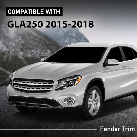 G-PLUS Fender Trim Front Driver and Passenger Side Compatible with Benz GLA250 (submodel: 4Matic, Base) 2015-2020,Fit Benz GLA45 AMG 4Matic 2015-2019 1568852322