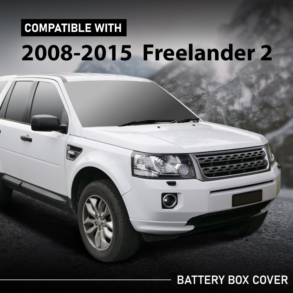 G-PLUS Battery Box Cover Black Compatible with Land Rover Freelander 2 2008-2015 LR013334