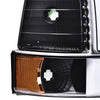 G-PLUS Headlights Fit 1992-1996 Bronco/1992-1996 Ford F150 F250 F350 Super Duty,97 9th Old Body Style Headlamps w/Corner Signal Clear Lens Chrome Housing Clear Reflector,faros delanteros