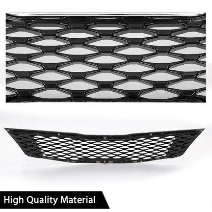 G-PLUS Front Upper Bumper Grille Assembly Compatible with Kia Optima LX EX 2016 2017 2018 Chrome ABS Grill 86350-D5020,KI1200189