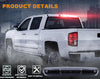 G-PLUS LED Third 3rd Brake Cargo Light Compatible With Chevy Silverado/GMC Sierra 1500 2500HD 3500HD 2007-2013 Rear High Mount Stop Lamp Tail Light (Black Housing)