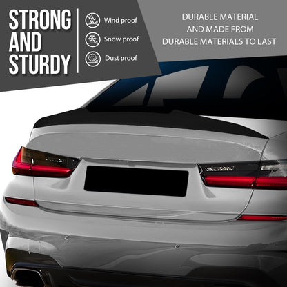 G-PLUS Rear Trunk Spoiler Wing Compatible with BMW 3 Series G20 330i M340i Sedan Only 2019 2020 2021 2022 Glossy Black