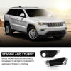 G-PLUS 2PCS Fog Light Covers Compatible with Jeep Grand Cherokee 2016 2017 2018 2019 2020 Chrome Lamp Bezel Trims 68261710AA, 68261711AA