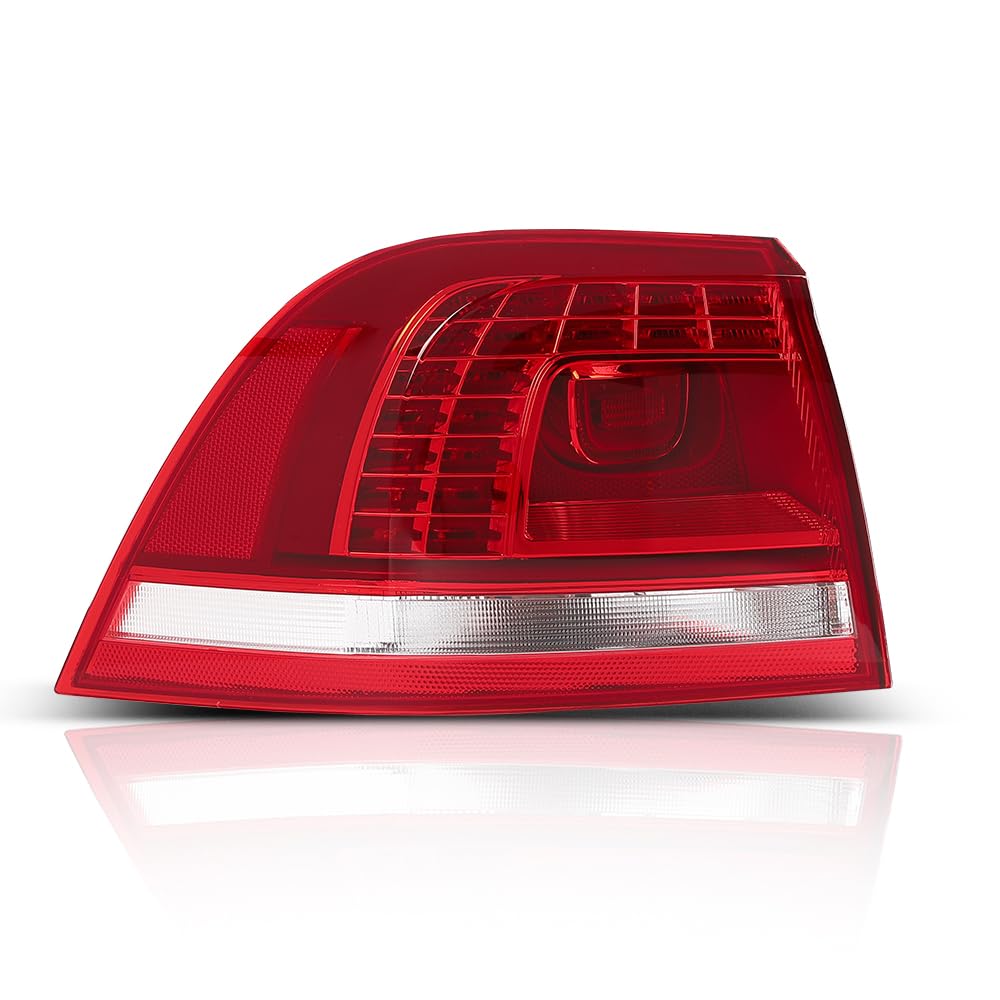 G-PLUS LED Tail Light Left Side Compatible with VW Touareg 2013 2014 2015 2016 7P6945207A, VW2804122, 7P6945207 Red