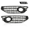 G-PLUS Front Bumper Fog Light Lamp Cover Grille Compatible with Audi A4 S-line S4 2013-2015 8K0807681L, 8K0807682M