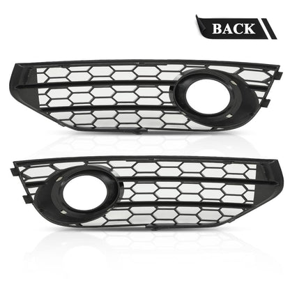 G-PLUS Front Bumper Fog Light Lamp Cover Grille Compatible with Audi A4 S-line S4 2013-2015 8K0807681L, 8K0807682M