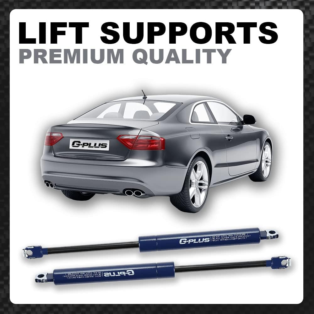 G-PLUS Gas Struts for Heavy Lid,SG430001,Compatible with Silverado Camaro 1982-1992 Silver 2pcs