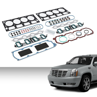 G-PLUS Head Gasket Set Compatible with Cadillac Escalade 2007-2014,Fit Chevy Silverado 1500/Suburban 1500/Avalanche 2007-2009,Fit GMC Sierra 1500 2007-2009,Fit GMC Yukon 2007-2014 HS26192PT-6