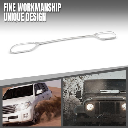 G-PLUS Rear Trim Strip Set 3 Pcs Compatible with Benz W222 S-Class S450 S500 S560 2018-2020 2228853000, 2228852900 Silver