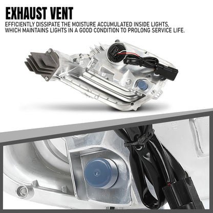 G-PLUS LED Front Fog Light Lamp Driving Light Left Driver Side Compatible with Volvo XC60 2014-2018 31364330 White