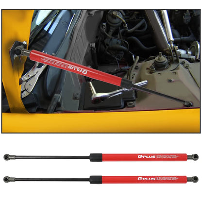 G-PLUS Racing Bonnet Hood Lift Gas Strut Shock Compatible with Honda Civic EG EK EJ EH 1992-2000 Hood Panel Bonnet Gas Struts Red
