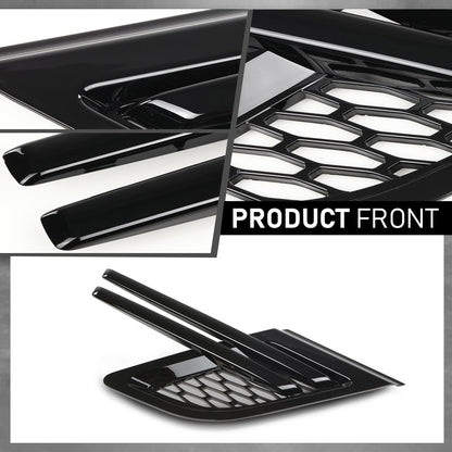 G-PLUS Fender Vent Grille Trim Louver Compatible with Land Rover Range Rover Sport 2014-2017 Without SVR Black