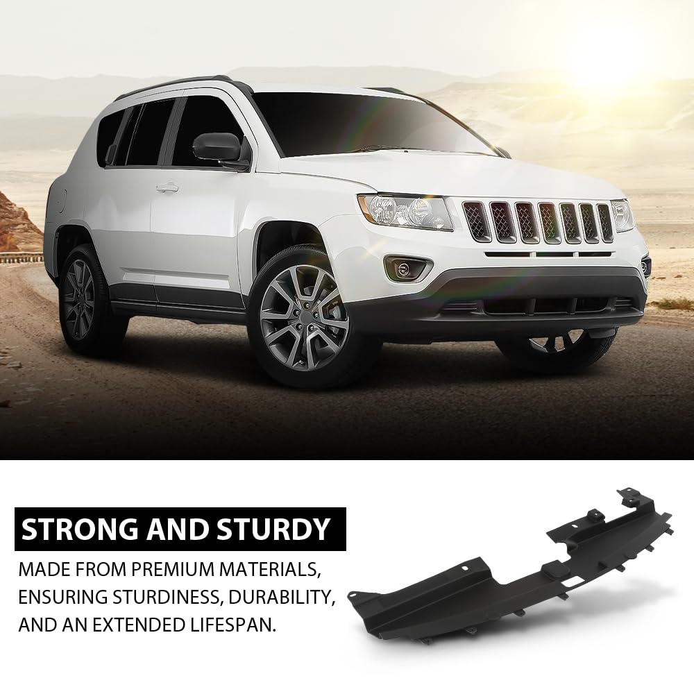G-PLUS Front Bumper Upper Radiator Support Cover Compatible with Jeep Compass 2011-2017 68109867AA, CH1087123