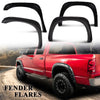 G-PLUS Fender Flares 4 PCS Compatible with Dodge Ram 1500 2002-2008/ Ram 2500 3500 2003-2009 (Not Fit 06-09 8ft Long Bed Models/Dually Models) Textured Pocket-Riveted Wheel Flares Protector Cover