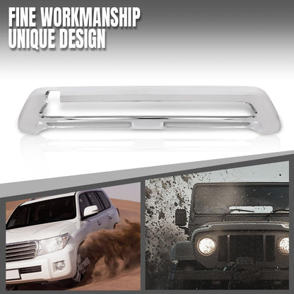 G-PLUS Front Bumper Face Bar Trim Molding Step Pad Compatible with Benz GLS450 2017-2019 1668850501, 1668852138 Silver