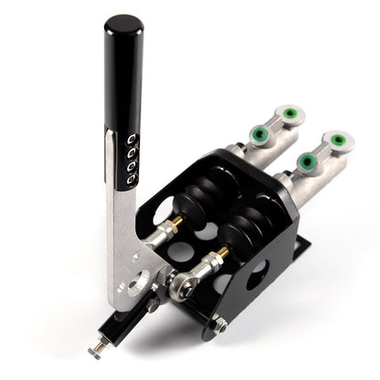 Universal Double Master Cylinder Hydraulic Drift E-Brake Racing Handbrake Black