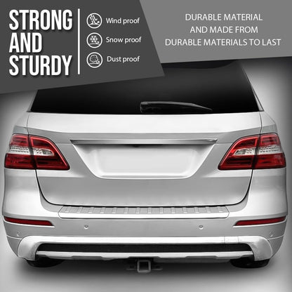 G-PLUS Rear Bumper Lower Chrome Trim Compatible with Benz ML550 ML500 2013-2015 A1668804340, A1668804440 Silver