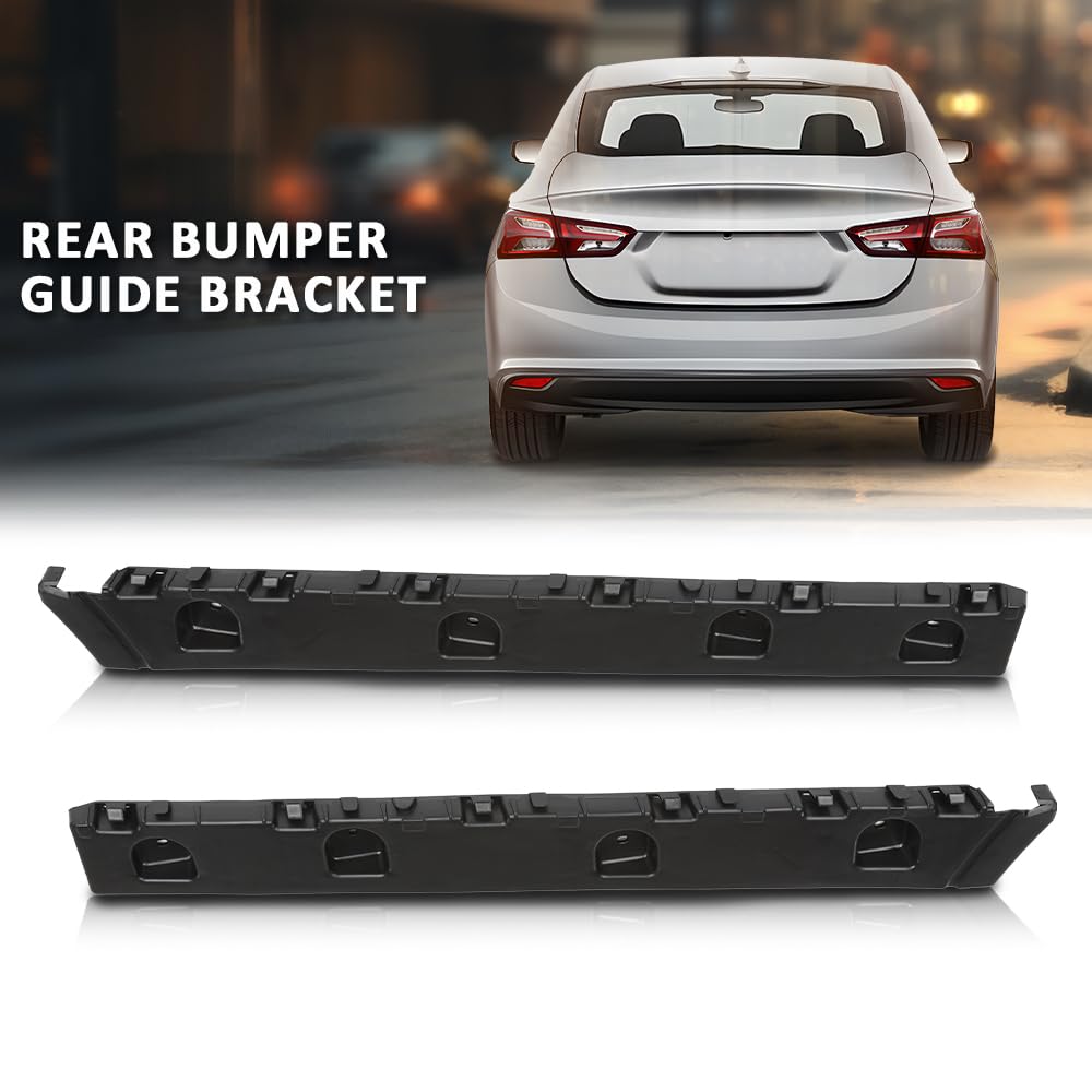 G-PLUS 2PCS Rear Bumper Guide Bracket, Compatible with Chevy Malibu 2016-2021, 84047940, 22976495