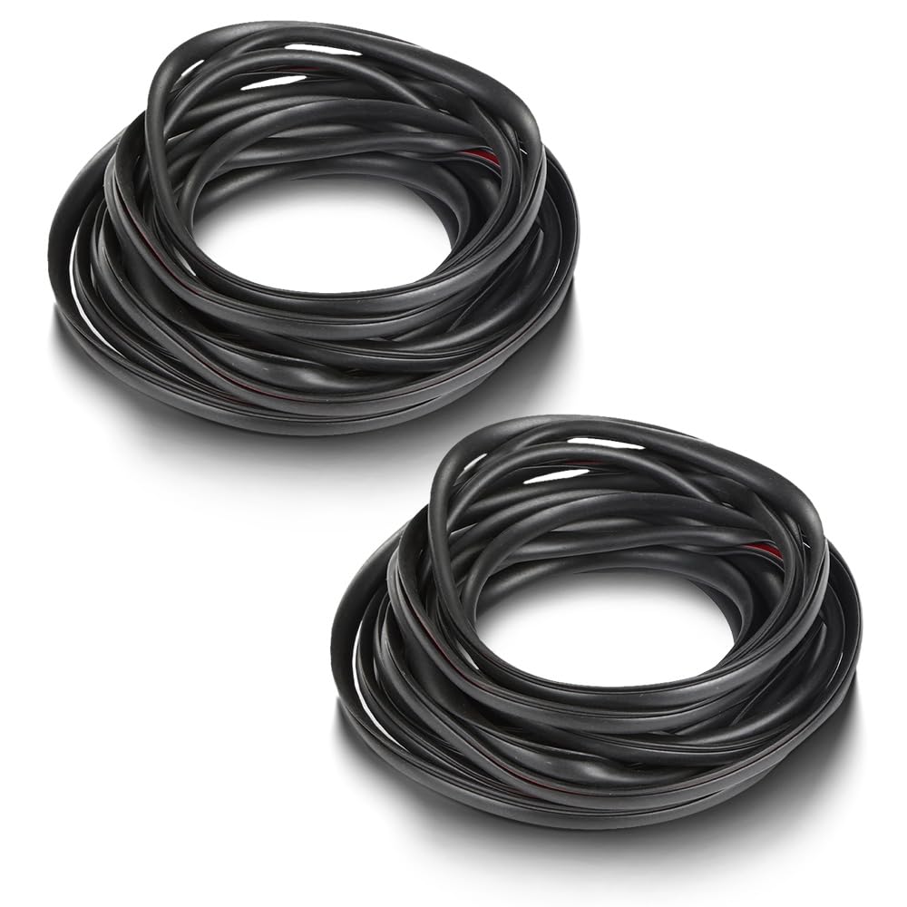 G-PLUS Universal 60ft Fender Flare Edge Trim with 3M Automotive Grade Tape, Fender Flares Rubber Seal Strip Fit Car & Truck Wiper Waterproof Strip Seal Tape