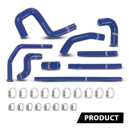 G-PLUS Silicone Heater Hose Kit Compatible with Toyota 4Runner 3.4L 1996-2002 W/Rear Heater Blue