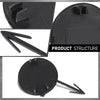 G-PLUS Front Bumper Tow Hook Eye Cover Cap Compatible with Ford Explorer (submodel: Base, Limited, Platinum, Sport, XLT) 2018-2019 JB5Z17A900AB, FO1029104 Black PP