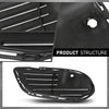 G-PLUS Front Bumper Fog Grille Cover Compatible with Benz C-Class W205 2015-2018,Fit Benz C300 (4Matic, Base) 2015-2018 2058854123, 2058854023
