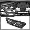 G-PLUS Front Bumper Grille Grill Dark Grey & Black Trim Compatible with Subaru Crosstrek 2021-2023 J1010FL320