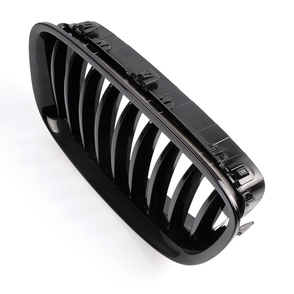 Gloss Black Front Hood Kidney Grille Grill Compatible For BMW F07 5 Series GT 535iGT 550iGT 2012+