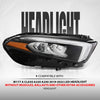 G-PLUS LED Headlight Right Side Compatible with Benz W177 A Class A220 A250 2019 2020 2021 2022 LED Headlight Without modules, ballasts and other extra accessories A1779066001, A1779061603 Black