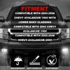 G-PLUS Front Bumper Fog Lights Assembly Compatible with 2002-2006 Chevy Avalanche Driving Fog Lamps Replacement Left & Right Side GM2593141 GM2592141 (2002-2006 Avalanche Clear Lens)