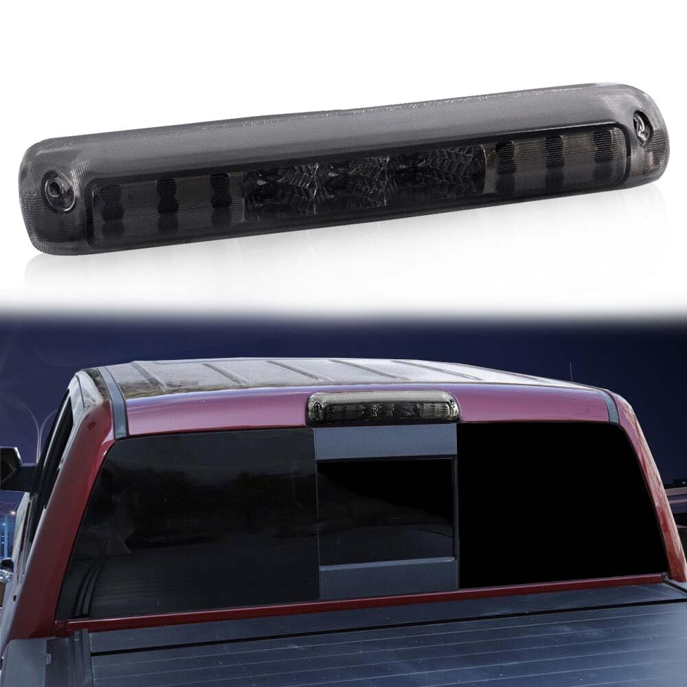 G-PLUS LED Third Brake Light Compatible with Chevy Silverado/GMC Sierra 1500 2500 3500 1999-2006 3rd Cargo Tail Stop Lamps, Smoky Lens Chrome Housing, 264115BK 5978318