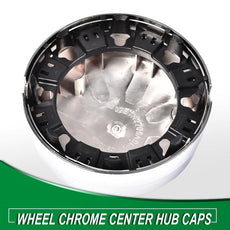 G-PLUS Rear Wheel Center Caps for Dodge Ram 3500 Dually 2003-2017 Chrome Pair Additional Angle