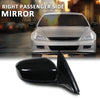 G-PLUS Power Mirror Right Passenger Side Compatible with Honda Accord 4-Door 2003-2007 Manual Folding 3-Pin HO1321152 76200SDAA13ZA Glossy Black