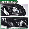G-PLUS Fog Lights Assembly Compatible With 2016-2018 Nissan Maxima 4-Door Sedan S SL SR SV Front Bumper Halogen Fog Lights w/o Bulb Clear Lens Black Housing,Driver Side(Left)