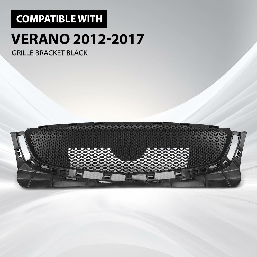 G-PLUS Grille Bracket Compatible with Buick Verano Base 2012 2013 2014 2015 2016 2017,Fit Buick Verano 2013-2017 20984580, GM1207111 Black